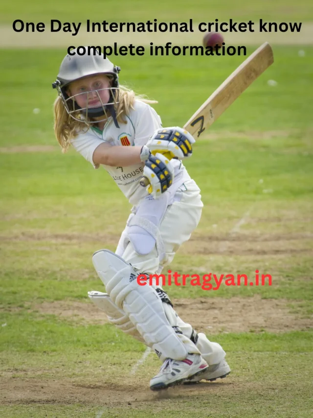 One Day International cricket know complete information
