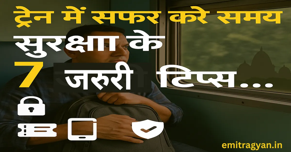 ट्रेन में सफर करते समय सुरक्षा के 7 जरूरी टिप्स