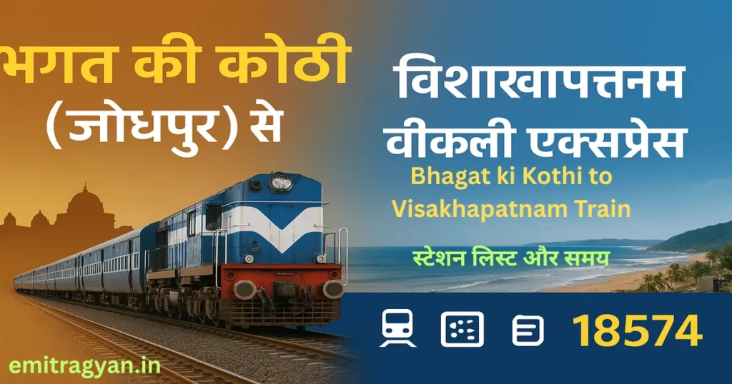 Bhagat ki Kothi to Visakhapatnam Train 
