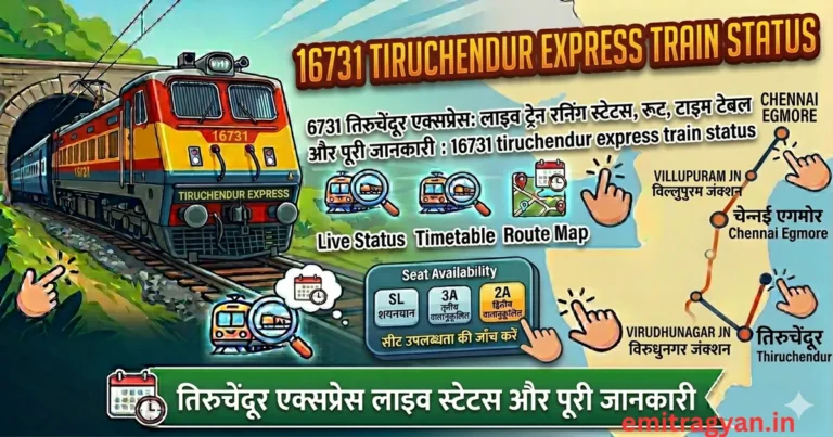 16731 tiruchendur express train status