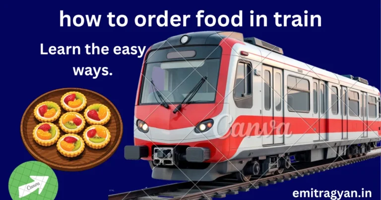 how to order food in train